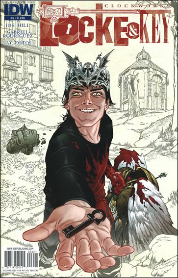 Locke & Key: Clockworks issue 6-B Red Title 1:10 Spot Color Cover