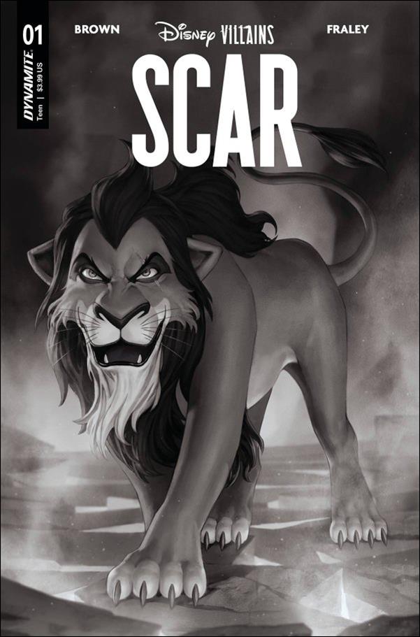 Disney Villains: Scar issue 1-Q Jung-Geun Yoon B&W 1:10 Cover