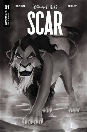 Disney Villains: Scar issue 1-Q Jung-Geun Yoon B&W 1:10 Cover