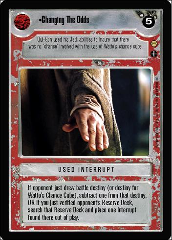 Star Wars: Tatooine Limited (Base Set) card 82 Changing The Odds