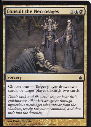 Magic the Gathering: Ravnica (Base Set)  card 199 Consult the Necrosages