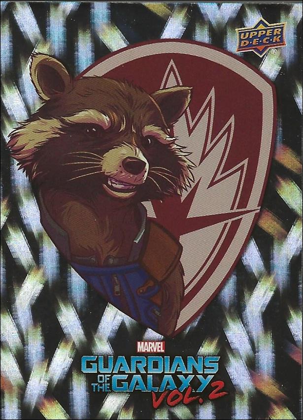 Guardians of the Galaxy 2 Movie Wal-Mart (Gold Foil Parallel Base Set) card WP-34 Rocket