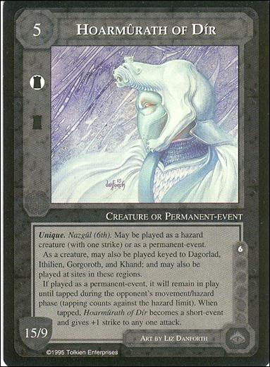 Middle-Earth: The Wizards (Base Set) card 219 Hoarmurath of Dir
