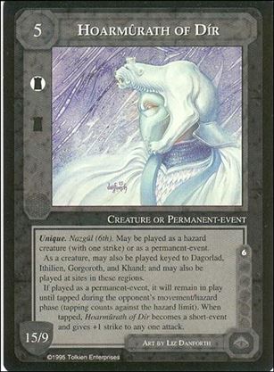Middle-Earth: The Wizards (Base Set) card 219 Hoarmurath of Dir