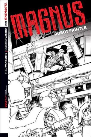 Magnus Robot Fighter (2014) issue 10-D Cory Smith 1:25 Black & White Cover