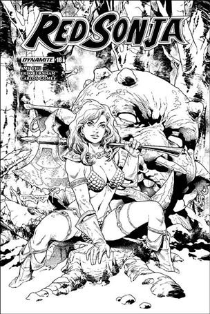 Red Sonja (2017) issue 16-G Art Thibert 1:20 Black & White Cover