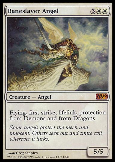 Magic the Gathering: 2010 Core Set (Base Set) card 4 Baneslayer Angel
