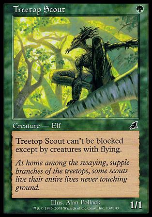 Magic the Gathering: Scourge (Base Set) card 130 Treetop Scout