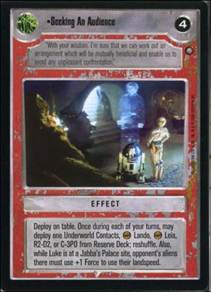 Star Wars: Jabba's Palace Sealed Deck (Base Set) card 14 Seeking an Audience