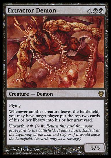 Magic the Gathering: Archenemy (Base Set) card 15 Extractor Demon
