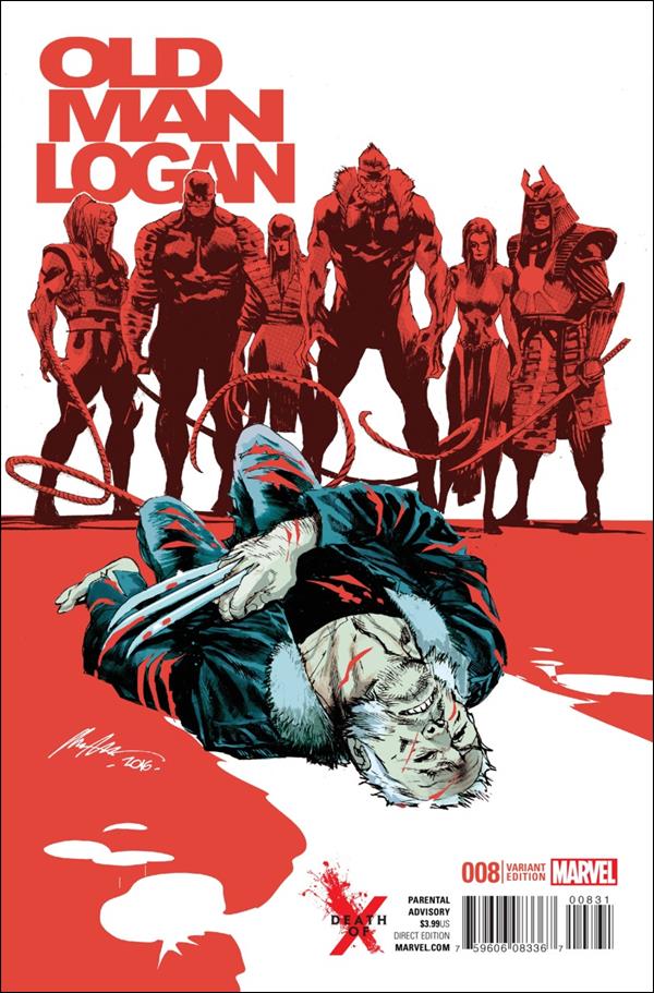 Old Man Logan (2016) issue 8-B Rafael Albuquerque Death of X Cover