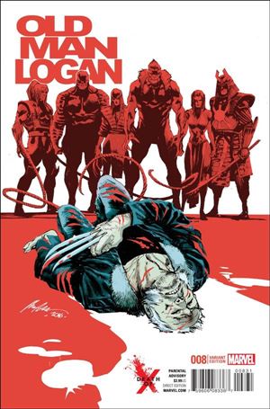 Old Man Logan (2016) issue 8-B Rafael Albuquerque Death of X Cover