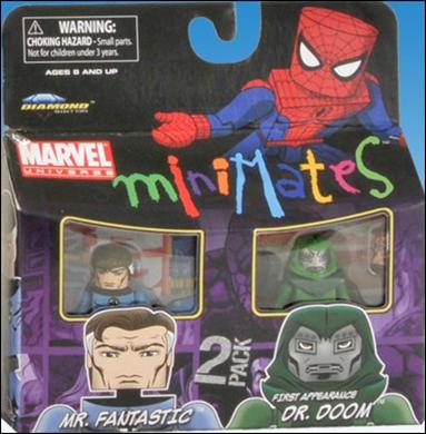 Marvel Minimates (Exclusives) figure 61 Mr. Fantastic and First Appearance Dr. Doom