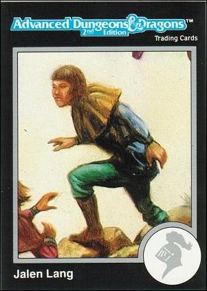 TSR 1991 Trading Cards Premier Edition Factory Set (Base Set) card 35 Advanced Dungeons & Dragons  -  Jalen Lang