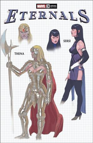 Eternals (2021) issue 3-C Esad Ribic 1:10 Design Cover