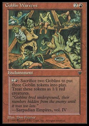 Magic the Gathering: Fallen Empires (Base Set) card 59 Goblin Warrens