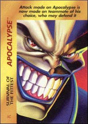 Marvel OverPower (Base Set) card nn44 Apocalypse: Survival of the Fittest