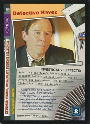 X-Files: 101361 (Base Set) card XF97-0482x1 Detective Havez