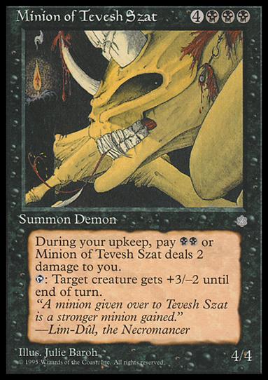 Magic the Gathering: Ice Age (Base Set) card 151 Minion of Tevesh Szat