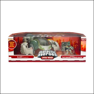 Star Wars: Galactic Heroes Cinema Scenes figure 30 Slave I and Boba Fett