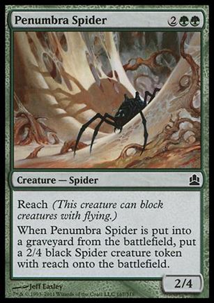 Magic the Gathering: Commander (Base Set) card 167 Penumbra Spider