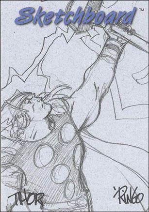 Marvel Creators Collection '98 (Sketchboard Subset) card 7 Thor (Blue)