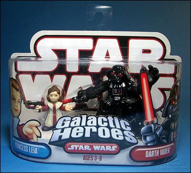 Star Wars: Galactic Heroes figure 36 Princess Leia and Darth Vader