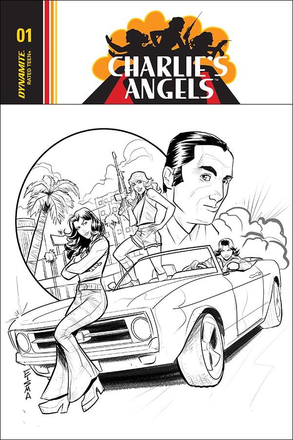 Charlie's Angels issue 1-E Joe Eisma 1:20 Black & White Cover