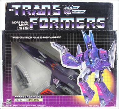 Transformers: More Than Meets the Eye (Generation 1) figure 82 Cyclonus (Decepticon)
