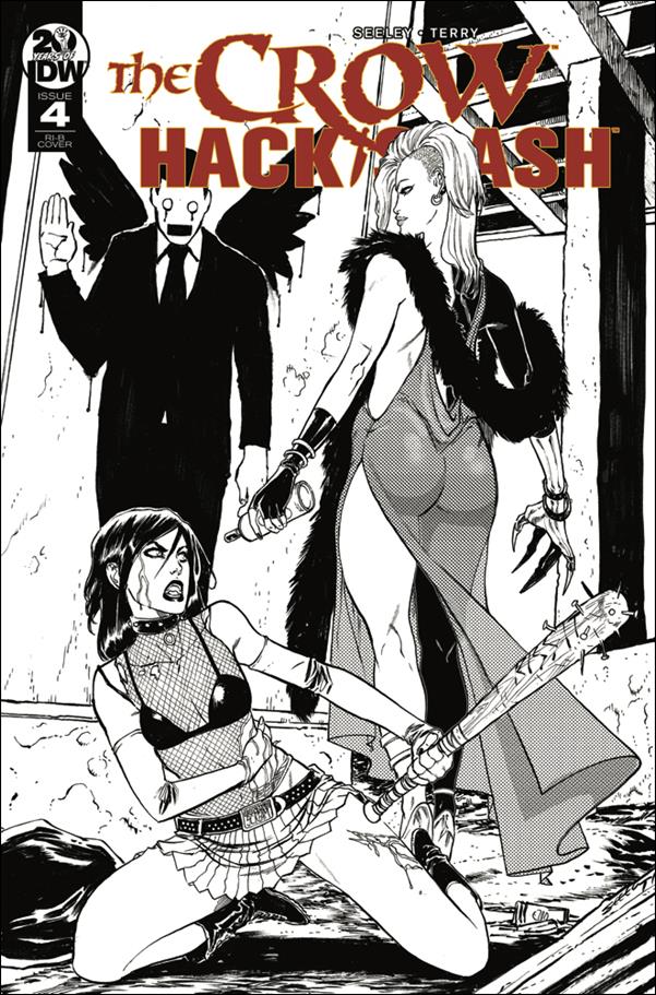 Crow: Hack/Slash issue 4-C Tim Seeley 1:20 Black & White Cover