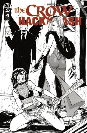 Crow: Hack/Slash issue 4-C Tim Seeley 1:20 Black & White Cover