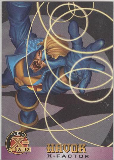 1996 Fleer X-Men International (Base Set) card 15 Havok