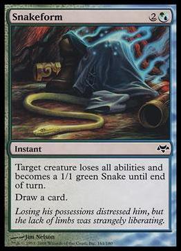 Magic the Gathering: Eventide (Base Set) card 161 Snakeform