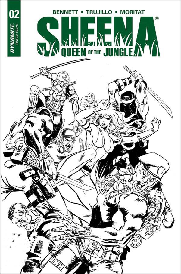 Sheena: Queen of the Jungle (2017) issue 2-E Moritat B&W Cover