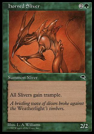 Magic the Gathering: Tempest (Base Set) card 234 Horned Sliver