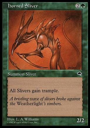 Magic the Gathering: Tempest (Base Set) card 234 Horned Sliver
