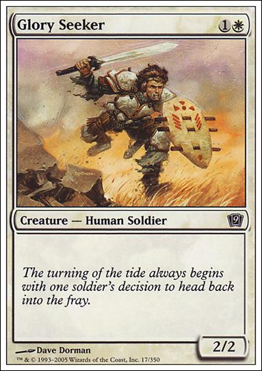 Magic the Gathering: 9th Edition (Base Set) card 17 Glory Seeker