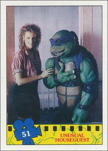 Teenage Mutant Ninja Turtles Movie (Base Set) card 51 Unusual Houseguest