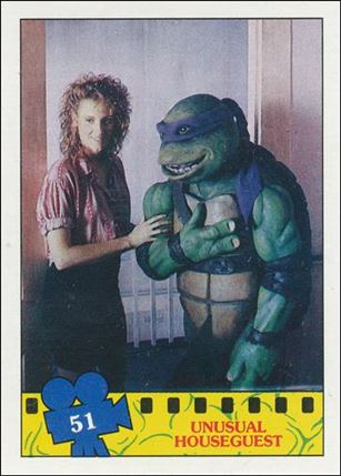 Teenage Mutant Ninja Turtles Movie (Base Set) card 51 Unusual Houseguest