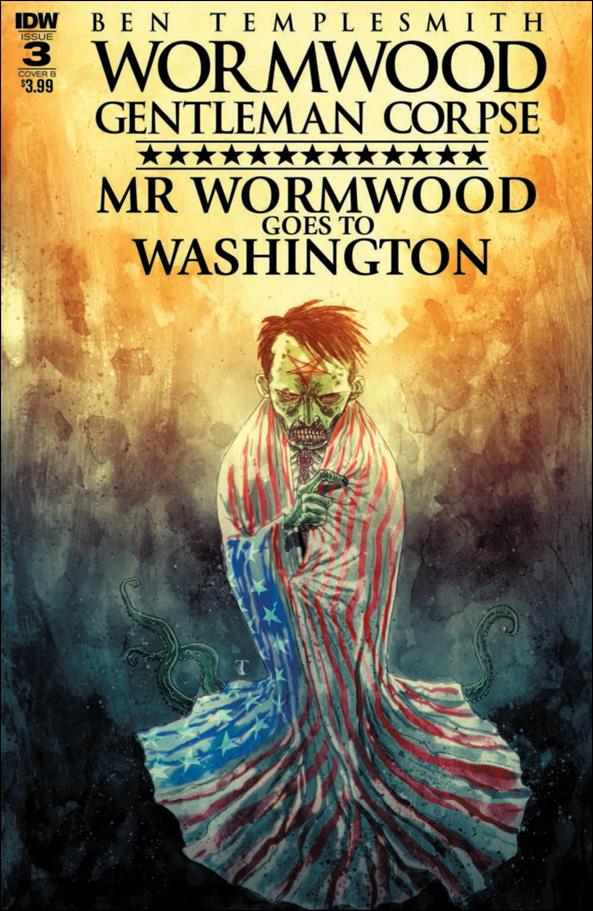 Wormwood Gentleman Corpse: Mr. Wormwood Goes to Washington issue 3-B Flag Cover