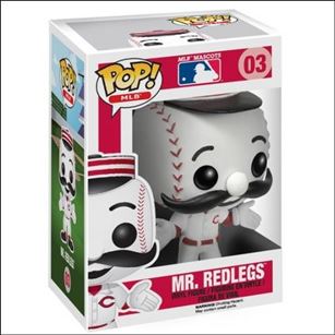 Pop! MLB Mascots figure 3 Mister Redlegs (White Uniform)