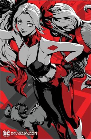 Harley Quinn: Black + White + Redder issue 1-B Stanley Artgerm Lau Cover