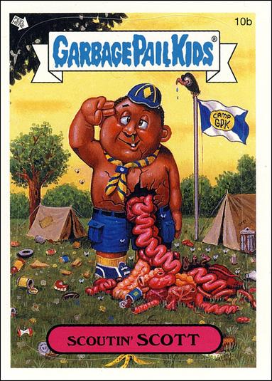 Garbage Pail Kids All-New Series 4 (Base Set) card 10b Scoutin' Scott