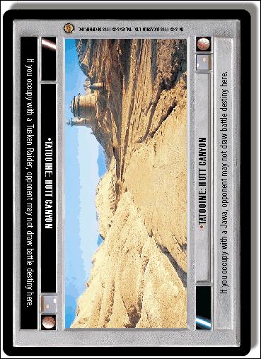 Star Wars: Jabba's Palace Limited (Base Set) card 174 Tatooine: Hutt Canyon