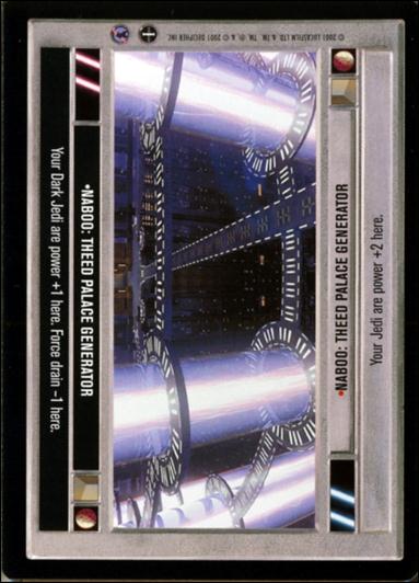 Star Wars: Reflections III (Base Set) card 185 Naboo: Theed Palace Generator