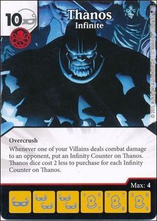 Marvel Dice Masters Age of Ultron  card 138 Thanos: Infinite