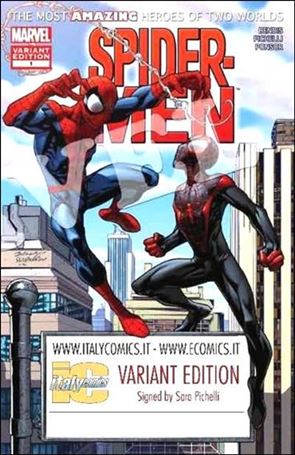 Spider-Men issue 1-MK Mark Bagley Italy Comics Cover