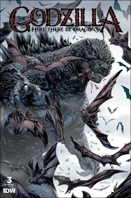Godzilla: Here There be Dragons issue 3-B Scott Godlewski Cover