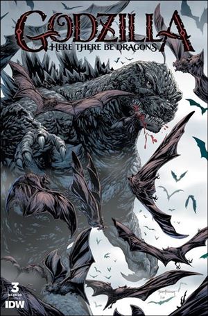 Godzilla: Here There be Dragons issue 3-B Scott Godlewski Cover