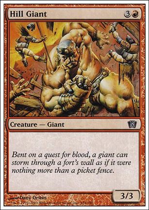 Magic the Gathering: 8th Edition (Base Set) card 194 Hill Giant